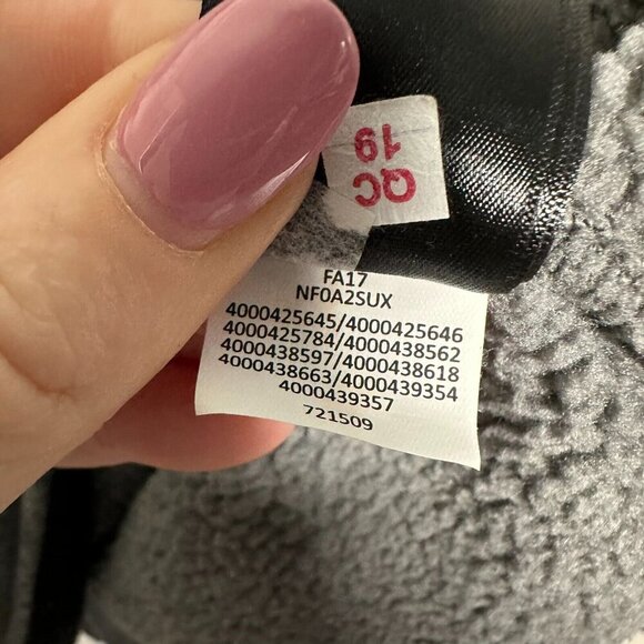 The North Face 1/4 Zip Fleece Long Sleeve Mock Neck Sweatshirt Gray Mens Medium - Picture 6 of 8